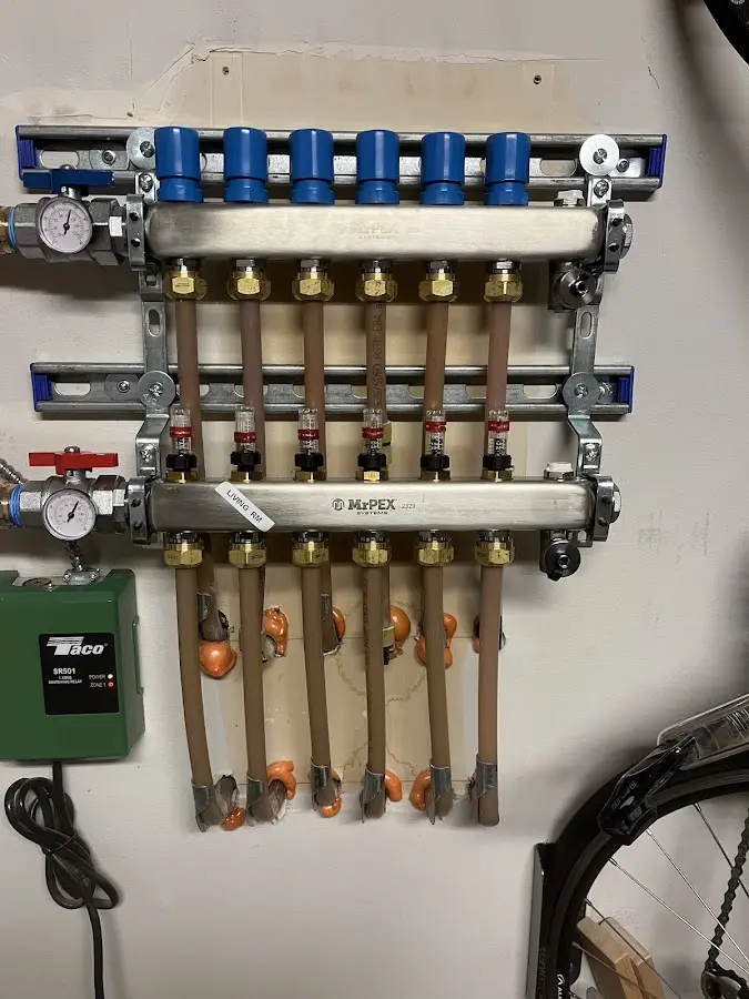 Plumber performing Gas Line Installation at a residential property in Brewster